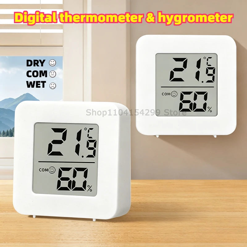 Rechargeable Digital Thermometer Hygrometer Indoor LCD Electronic Monitor High-precision Intelligent Digital Thermometer Zpaxo