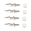 HiFi Audio Speaker Electric Isolation Stand Feet Base Shock Absorber Pads Shock Spikes Spring Damping Pad Stimulation Zpaxo silver CN