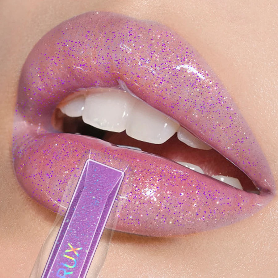 Sweet Sparkling Lip Glaze Mirror Shine Light Gloss Transparent Tint
