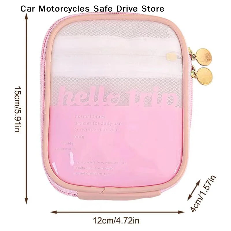 MTransparent Travel Cosmetic Bag Portable Mini Waterproof Lipstick