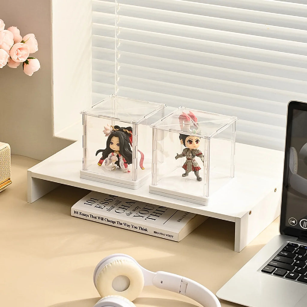 Rotating Stackable Display Case - Organizer & Storage Box for Blind Box Toys, Action Figures, and Collectibles Zpaxo