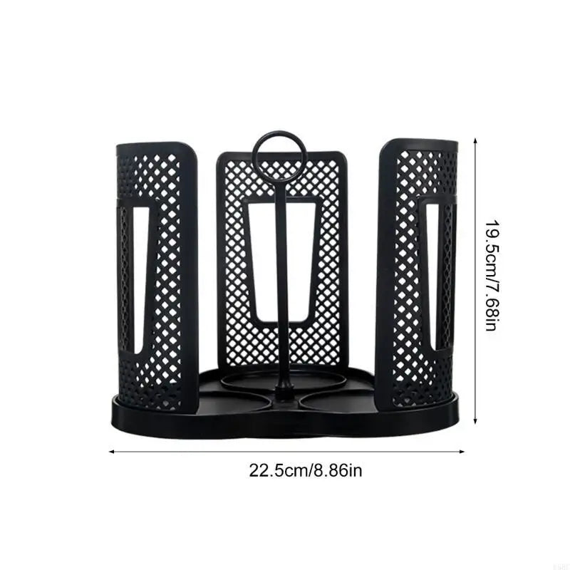 Cup Lid Organizers 360 Degree Rotating Dispenser Disposable Cups 3