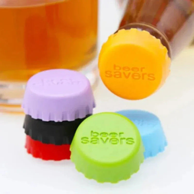 Reusable Silicone Bottle Caps – Candy Colors Beer & Soda Seals