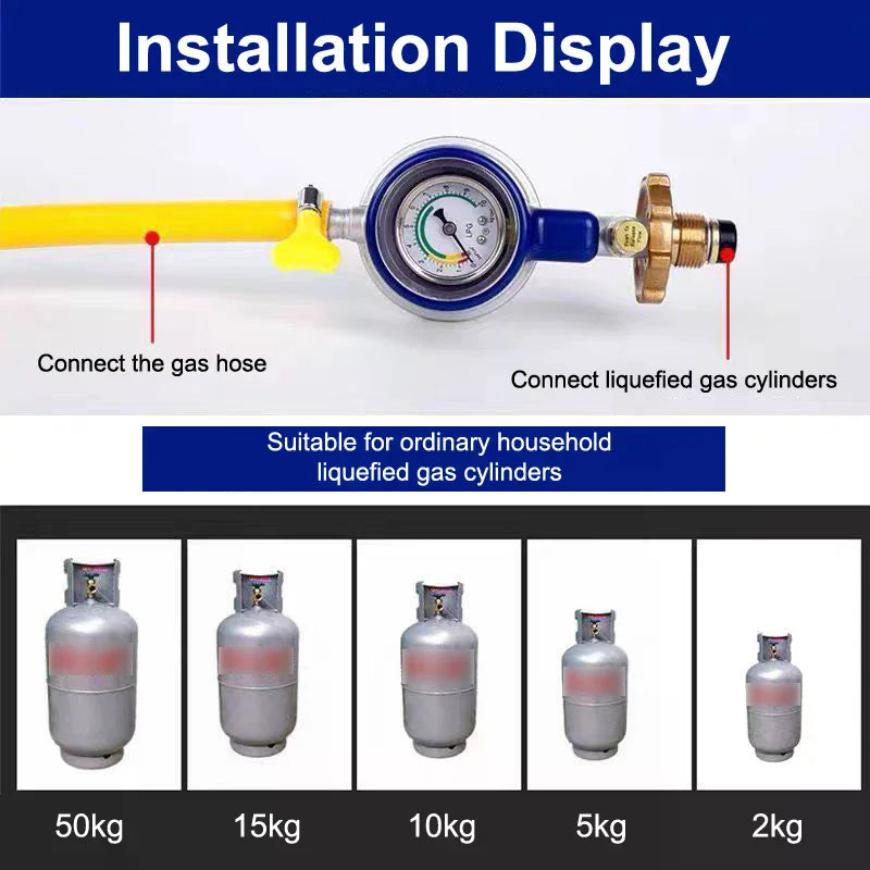 Home Use Tanks Pressure Regulator Gauge Safe Explosions Proof Valves Zpaxo Default Title