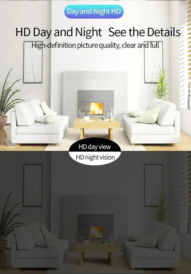 Mini Camera Smart Home Auto Tracking 1080P Wifi IP Full Night Vision