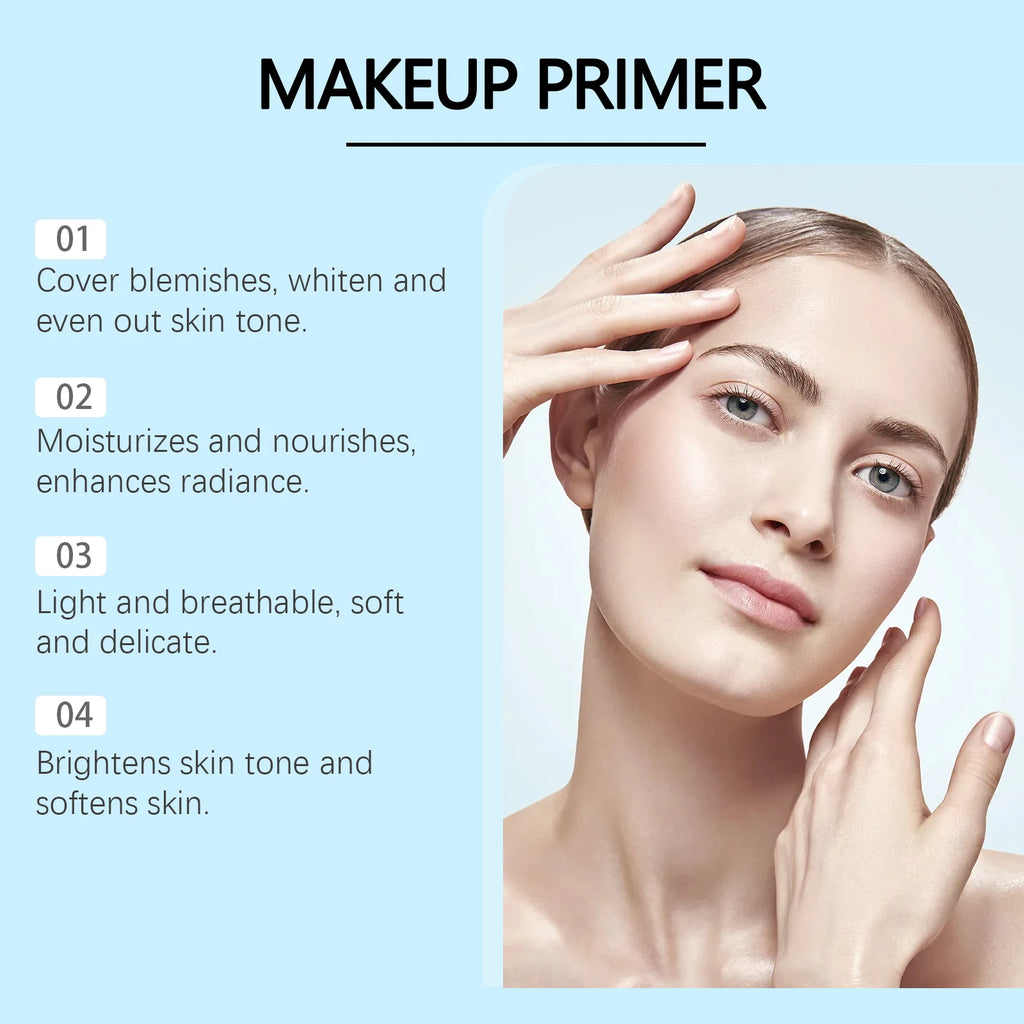 Moisturizing Makeup Primer Deep Hydrating Improve Dry Skin Natural Concealer Base Makeup Lasting Moisturizing Face Primer Cream Zpaxo