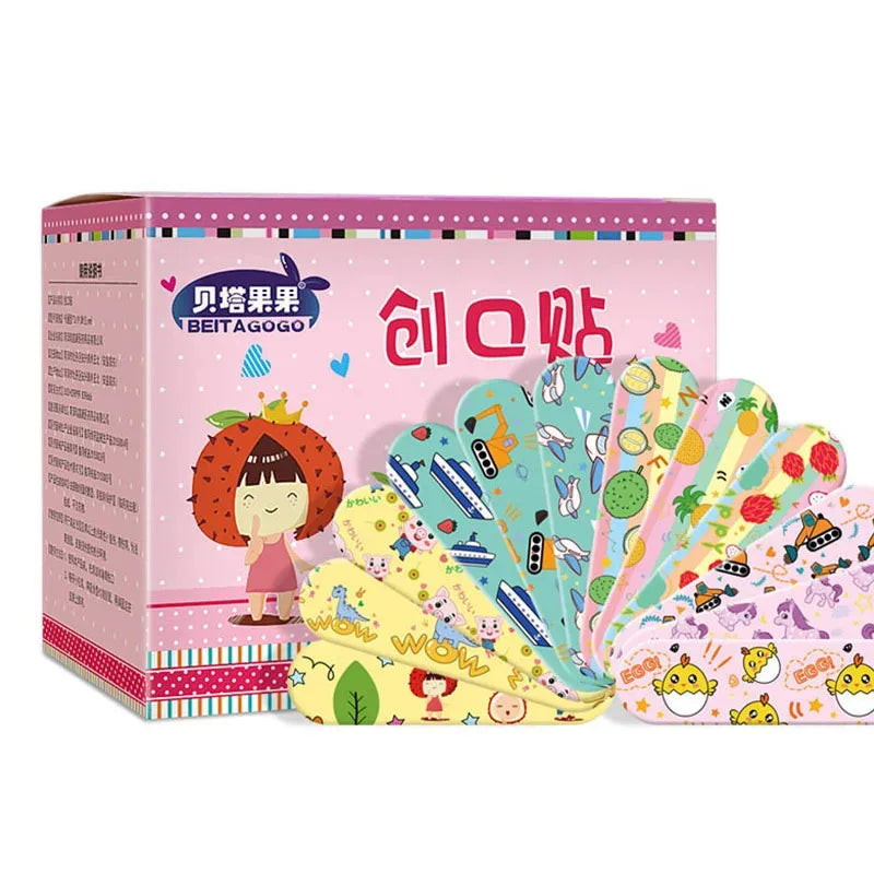 Kids Cartoon Animal Waterproof Bandage Strips – 60-360 Pack