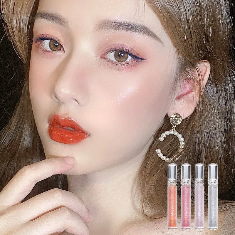 Mirror Water Lip Gloss Transparent Glass Oil Waterproof Lasting