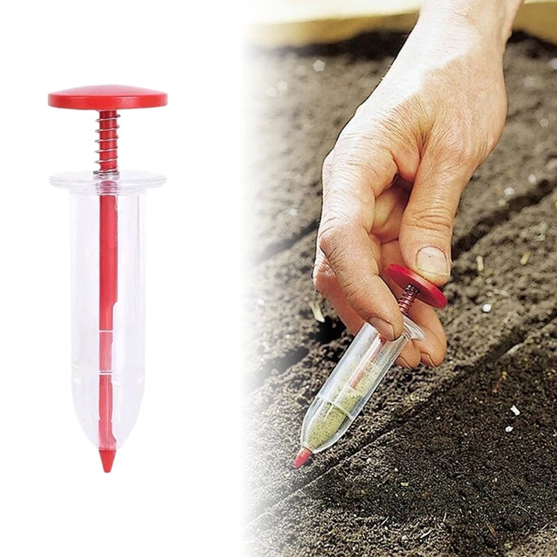 1pcs Handheld Seed Dispenser Mini Manual Seeder Tool For Garden Planting Flower Pot & Garden Bed Essential Gardening Supplies Zpaxo