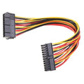 180Degree ATX 24Pin Chassis Power Extension Cable Motherboard PSU Power Supply 24Pin Male to Female Adapter Connector Zpaxo Black China Mainland