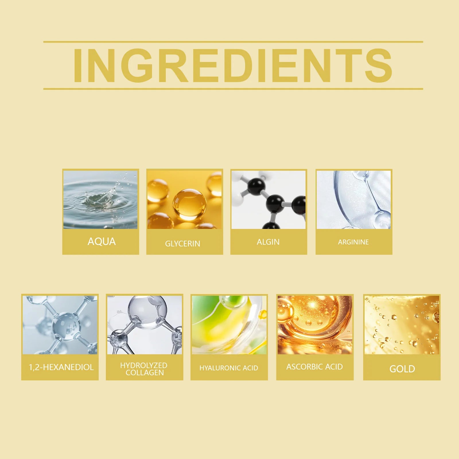 Moisturizing Repairing 24k Gold Eye Mask Barrier Protection Soothing Zpaxo