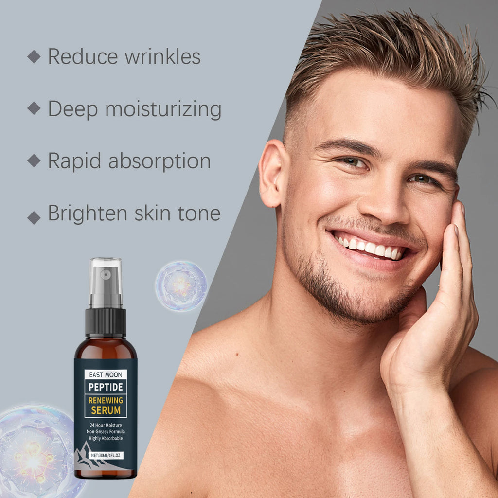 Men Renewing Serum Spray Hydrating & Firming Face Essence Wrinkle Reduction Shrink Pores Smoothing Tightening Skin Care Zpaxo