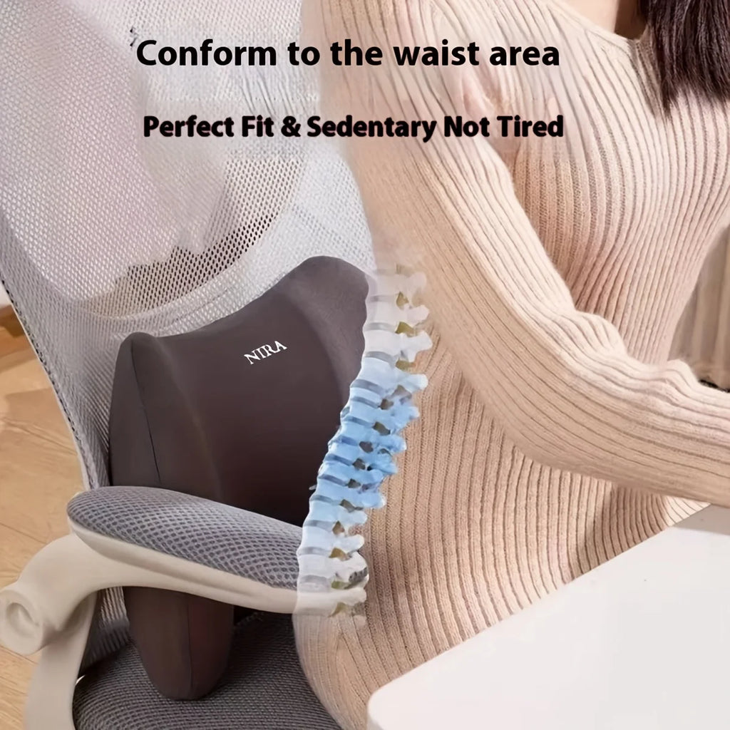 Ergonomic Office Bed Lumbar Pillow Posture-correcting Back Support