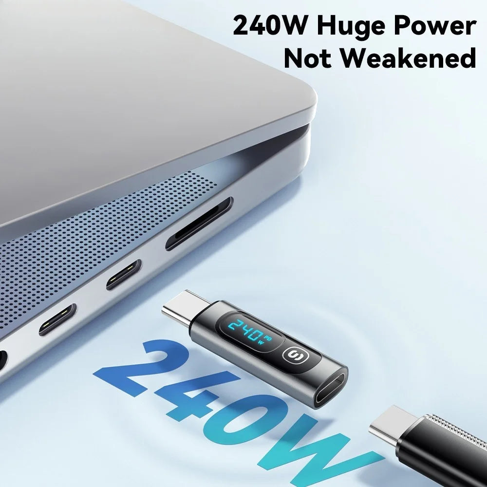 WALKESEN 240W USB-C to USB-C Adapter – OTG Digital Display USB-C Adapter Zpaxo