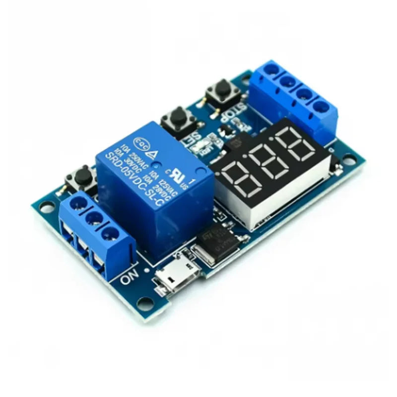 Cycle timing circuit switch with delay, power-off, disconnection trigger, delay, cycle timing circuit switch with USB relay modu Zpaxo