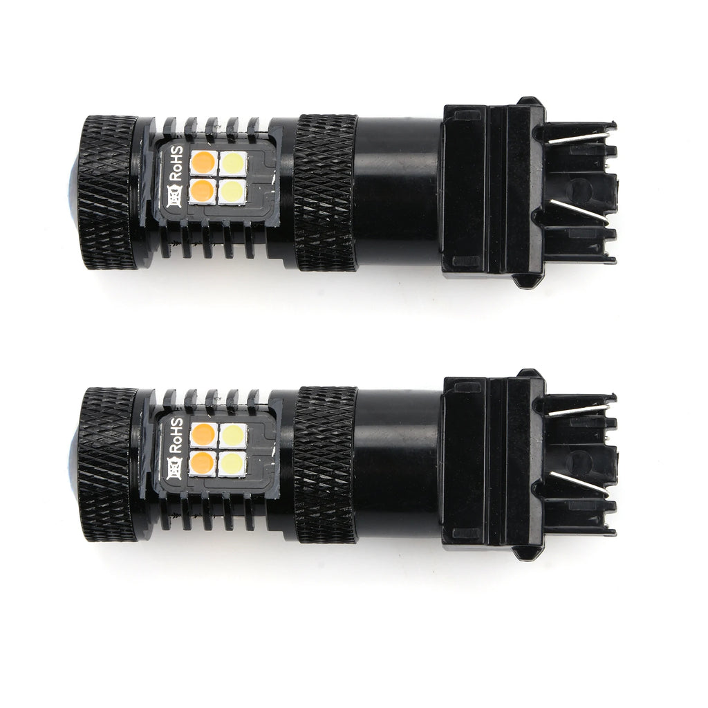 3157 LED Canbus Anti Hyper Flash Switchback White Amber Front Turn