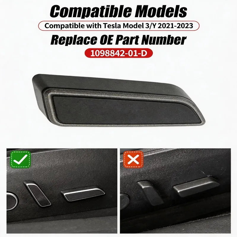 Tesla Model 3/Y Seat Adjustment Switch Buttons 2021–2022