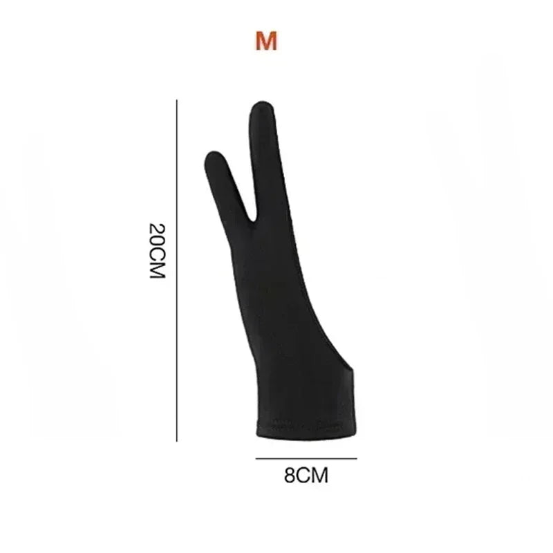 Drawing Glove Palm Rejection Two Finger Gloves Apple IPad Capacitive Zpaxo Single layer-M