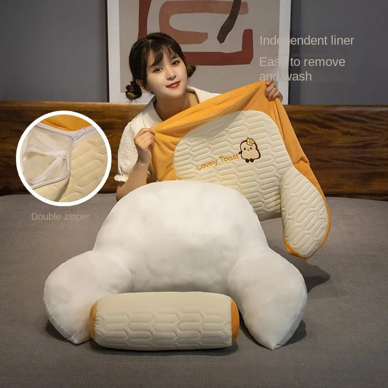 Warming Latex Headboard Cushion Soft Bag Waist Support Pillow Large