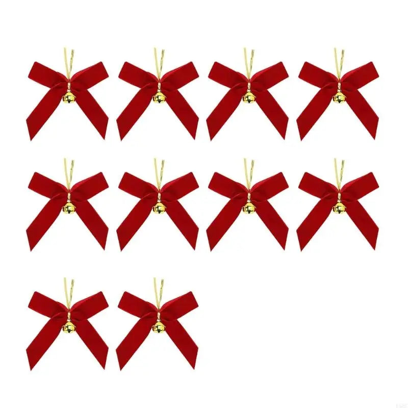 Velvety Bowknot Hnaging Ornament Christmas Tree Decoration