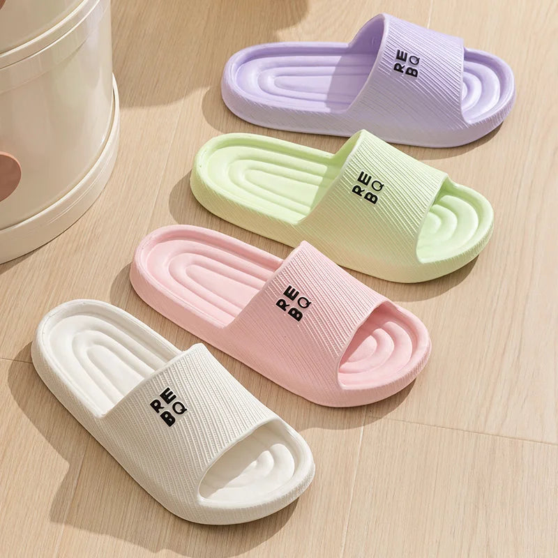 SHAJI Unisex Couple Cloud Slides Summer EVA Non Slip Slippers