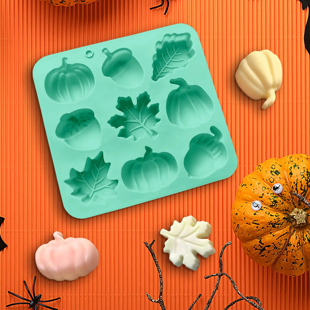 Pumpkin Silicone Mold – Autumn Baking, Resin & Candle Craft Silicone Craft Mold Zpaxo