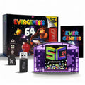 SC64 Open Source FlashCard N64 5000-in-1 Game Cartridge For Nintendo 64 64DD SNES GB Video Game Console For GB GBC SNES FC NES Zpaxo Purple 16G 800 in 1