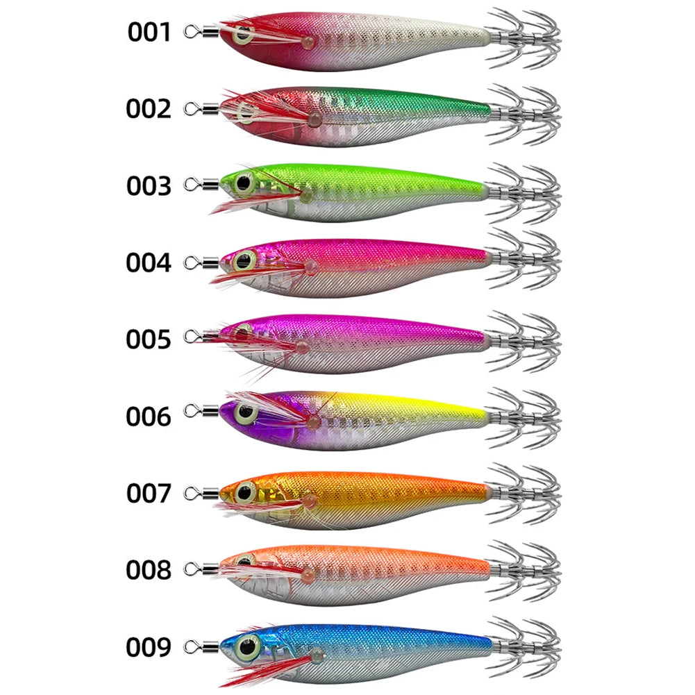 Luminous Fishing Bait Horizontal Bionic Shrimp Baits Wood Cuttlefish
