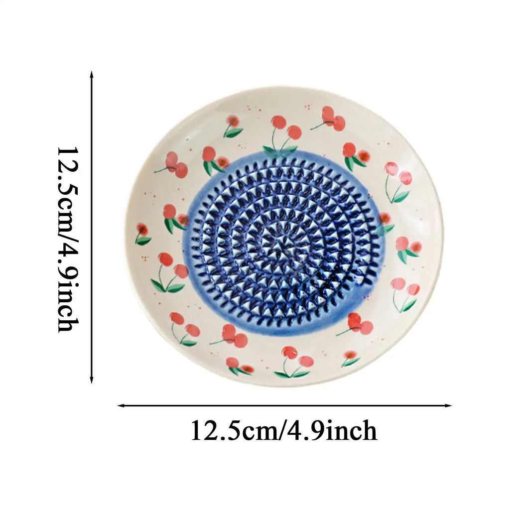 Fruit Manual Ginger Garlic Ceramic Grater Plate Grinder Dish Frutero