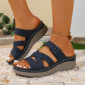 Fashionable Women's Lightweight Landslide Slippers Summer Round Toe