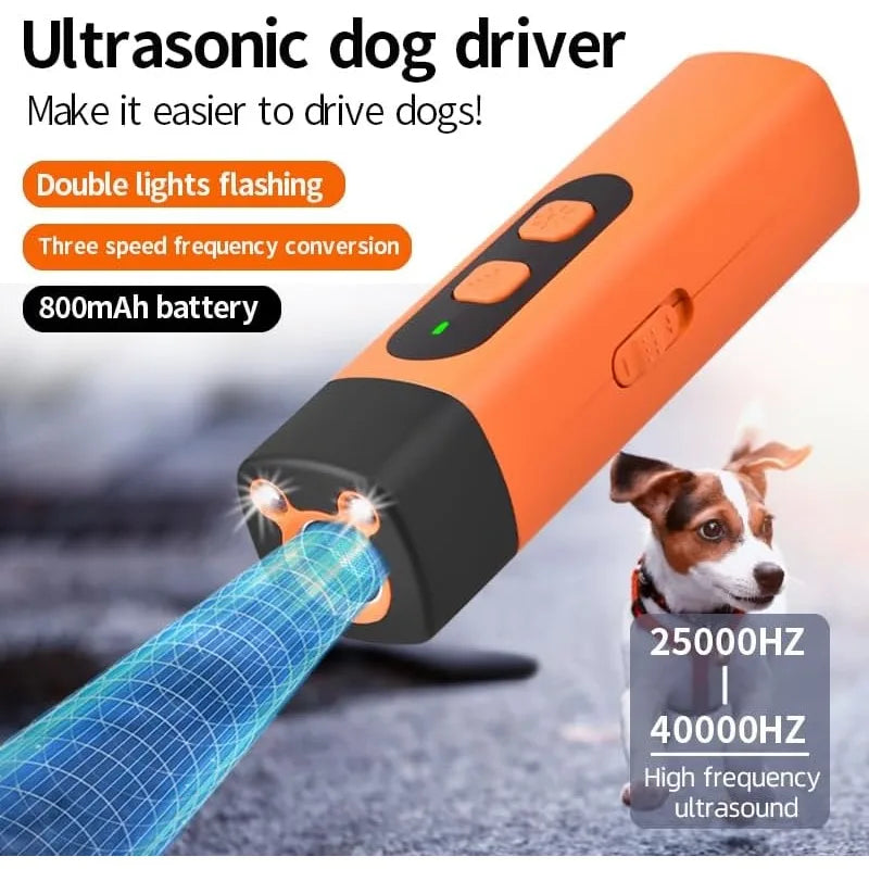 Ultrasonic Dog Deterrent & Bark Trainer | Rechargeable