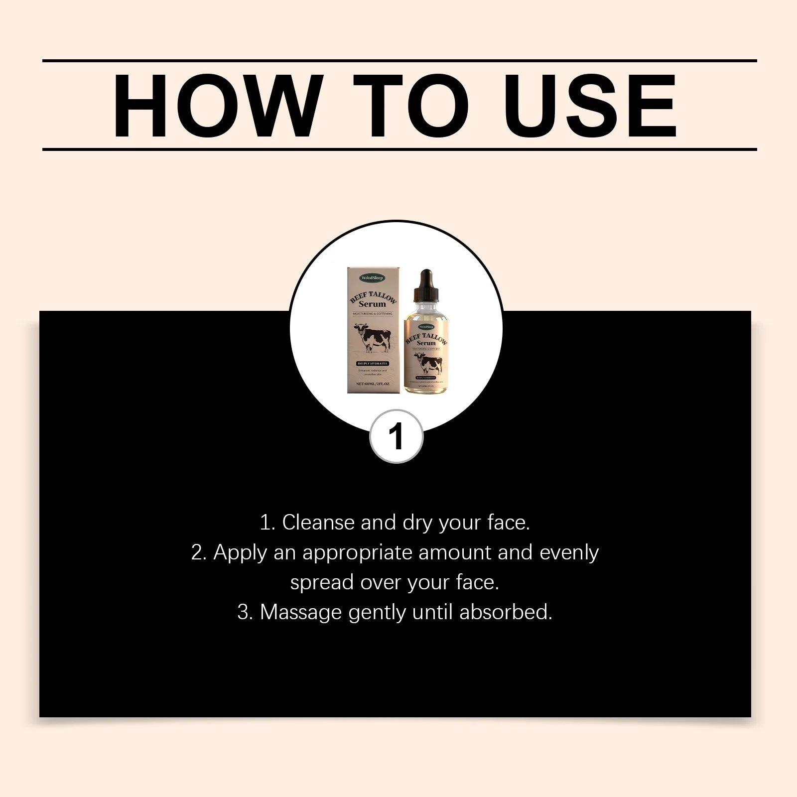 Beef Tallow Serum Moisturizing Repair Brighten Hydrating Face Anti Aging Dark Spot Barrier Essence Remover Shrink Pore Whitening Zpaxo