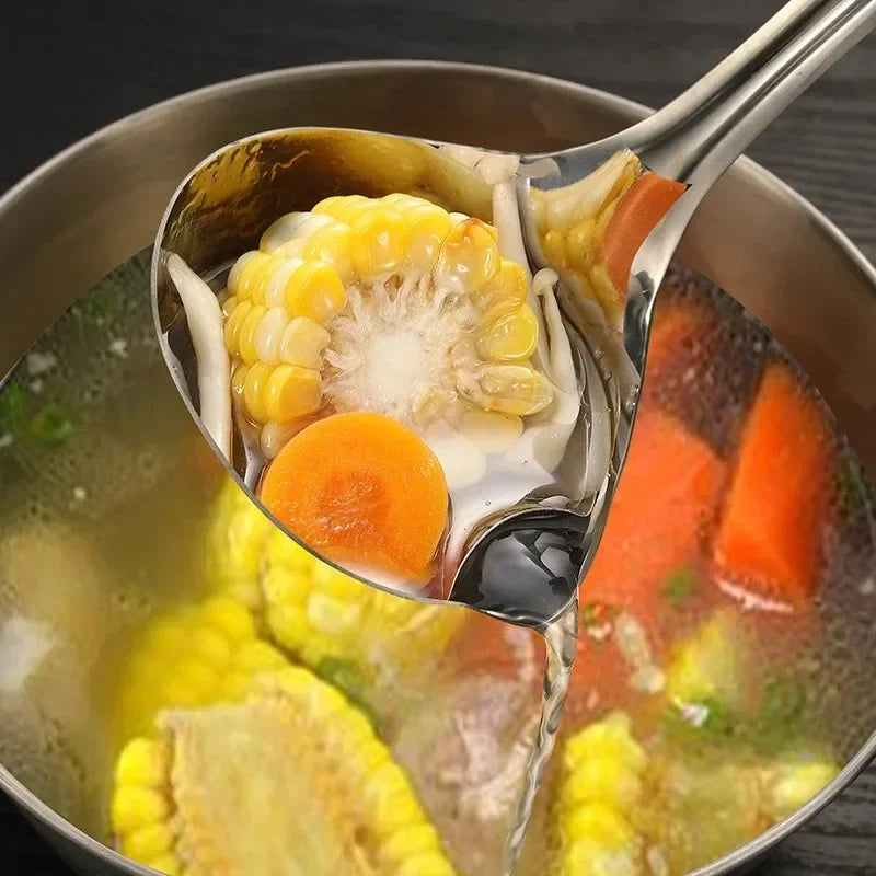 Stainless Steel Colander Spoon Soup Colander Kitchen Gravy Oil Soup Fat Separator Yogurt Oil Skimmer Spoon Kitchen Accessories Zpaxo