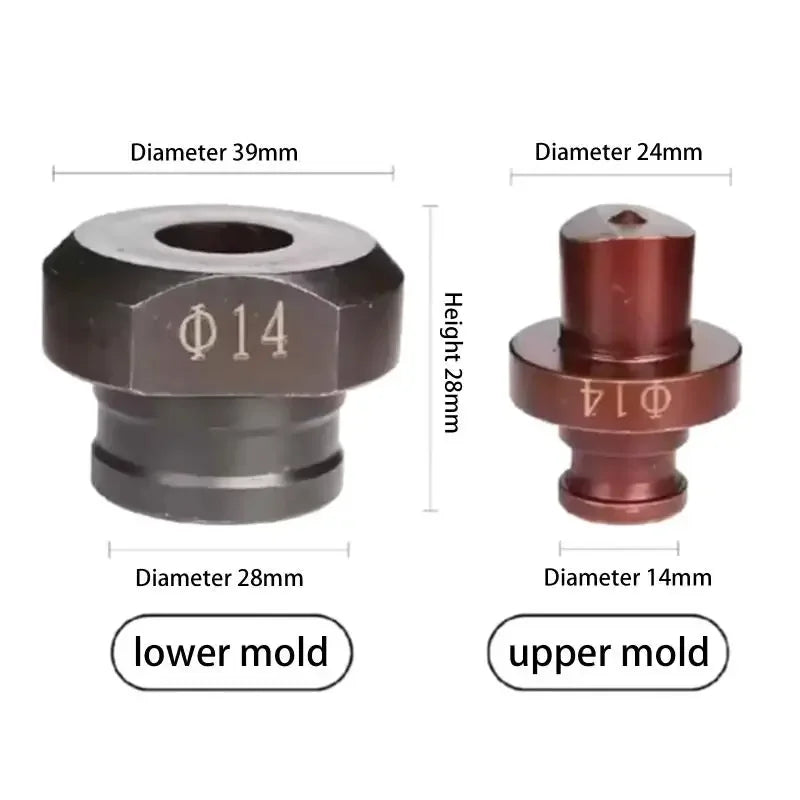 1Set MHP-20 Hydraulic Punching Round Hole Die For Electric Hydarualic Punching Machine Punching Mould For MHP-20 Machine Zpaxo