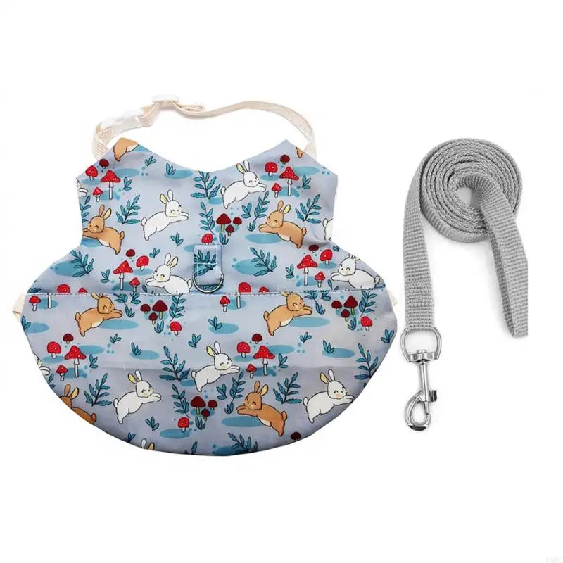 Regulable Rabbit Harnesses Leashes Breathable Rabbits Themed Pet Harnesses Zpaxo Blue L CN