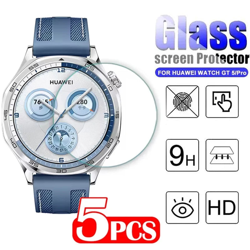 1- Smartwatch Tempered Glass Screen Film Anti Scratch Protection