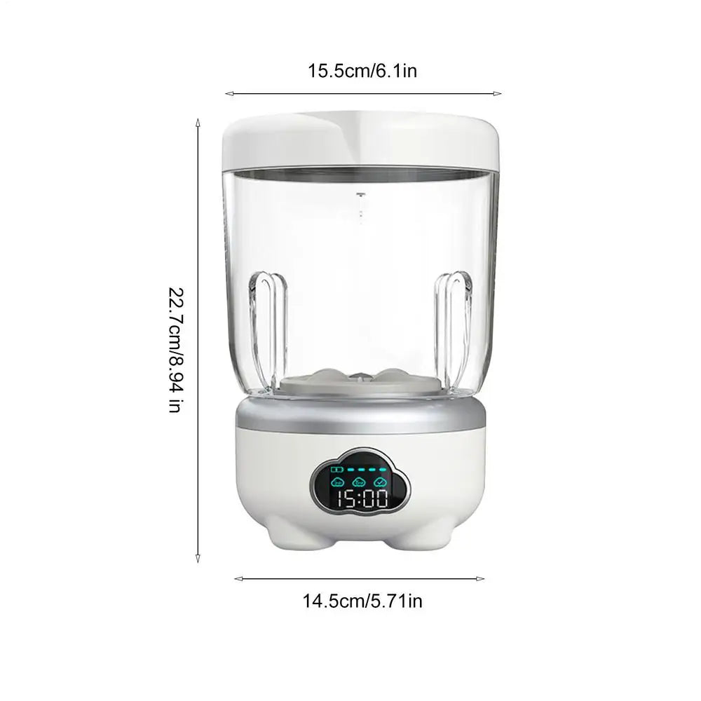 Underwear Washing Machine 1.6L Rechargeable Underwear Washer Dorm Panty Washing Machine For Socks Delicate Fabrics Towels Zpaxo White China Mainland