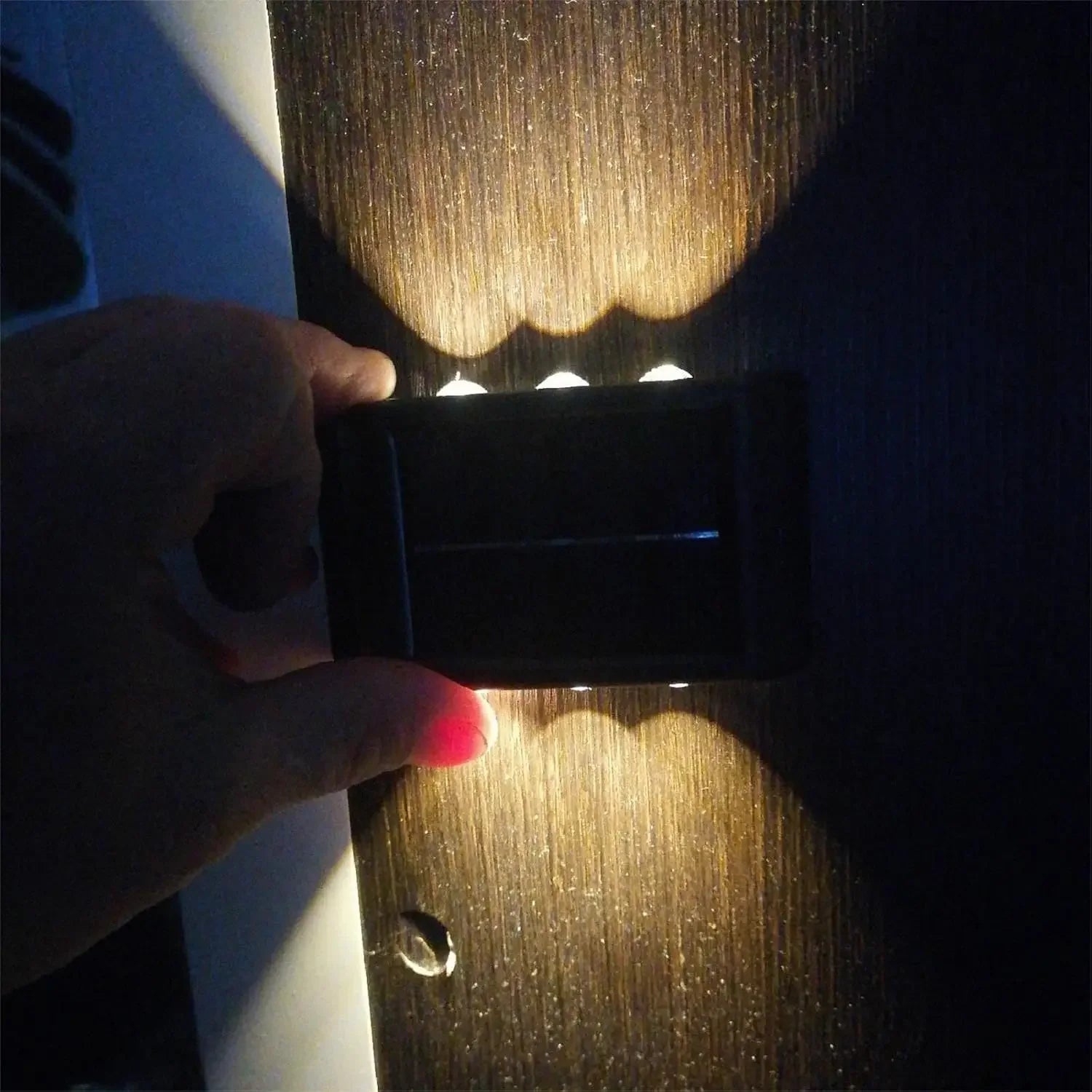 Solar Wall Lamp Outdoor Waterproof Powered Light UP Down Illuminate Zpaxo