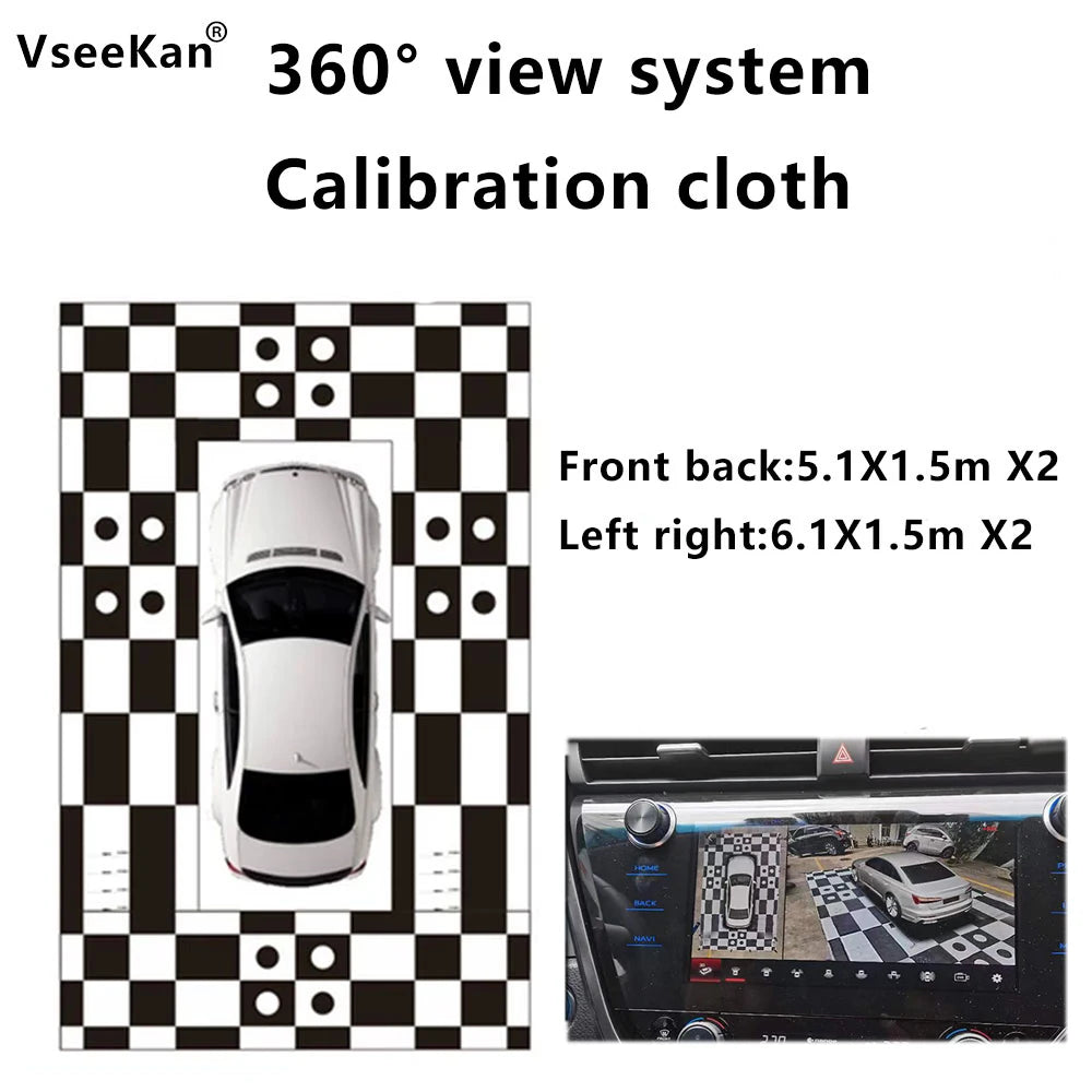 Auto-correction Tracing Point Car 360 Panoramic Surround View Video