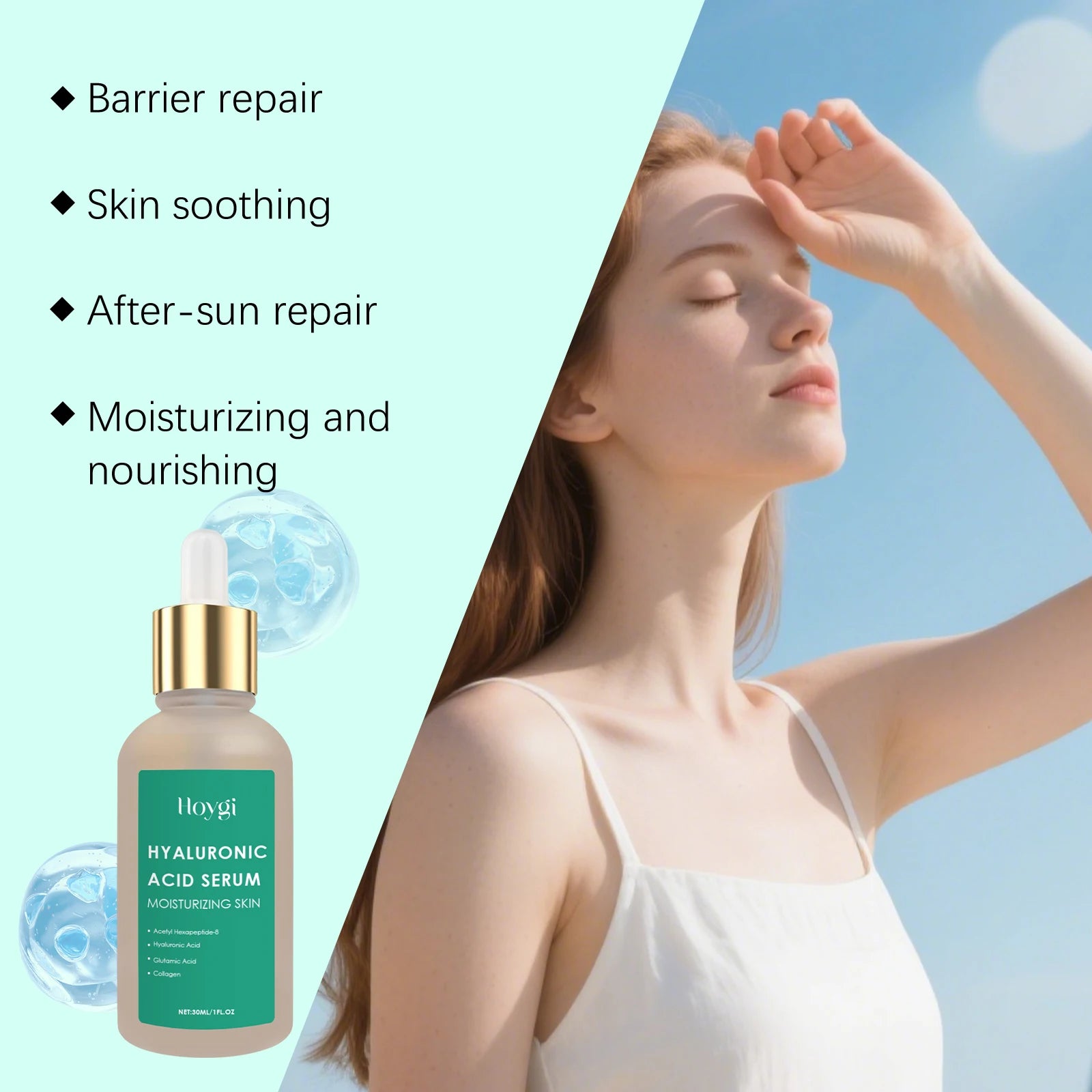Hoygi Hyaluronic Acid Facial Essence – Hydrate & Soothe Skin Hyaluronic Acid Serum Zpaxo