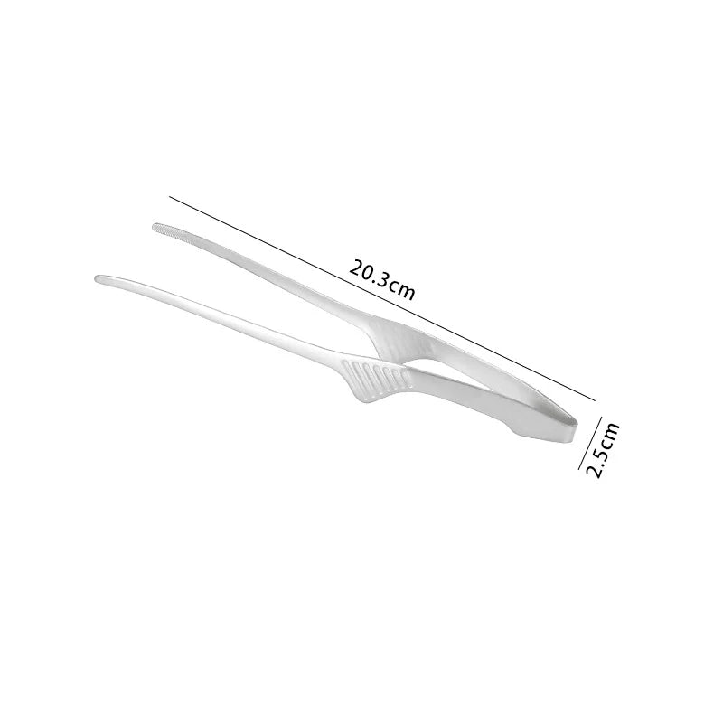 BBQ Non-Slip Stainless Steel Cooking Tongs | Grill & Salad