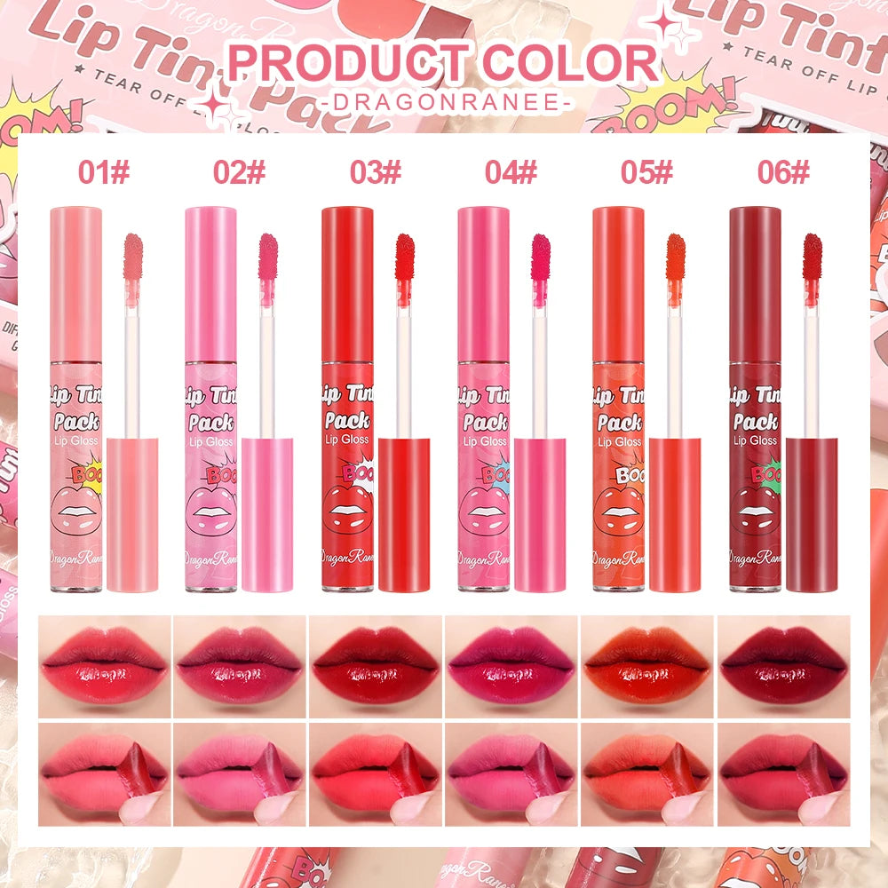Tear off lipstick lipstick moisturizing and moisturizing lipstick lipstick film Tear off lipstick lipstick waterproof and color fast lipstick lipstick case Zpaxo