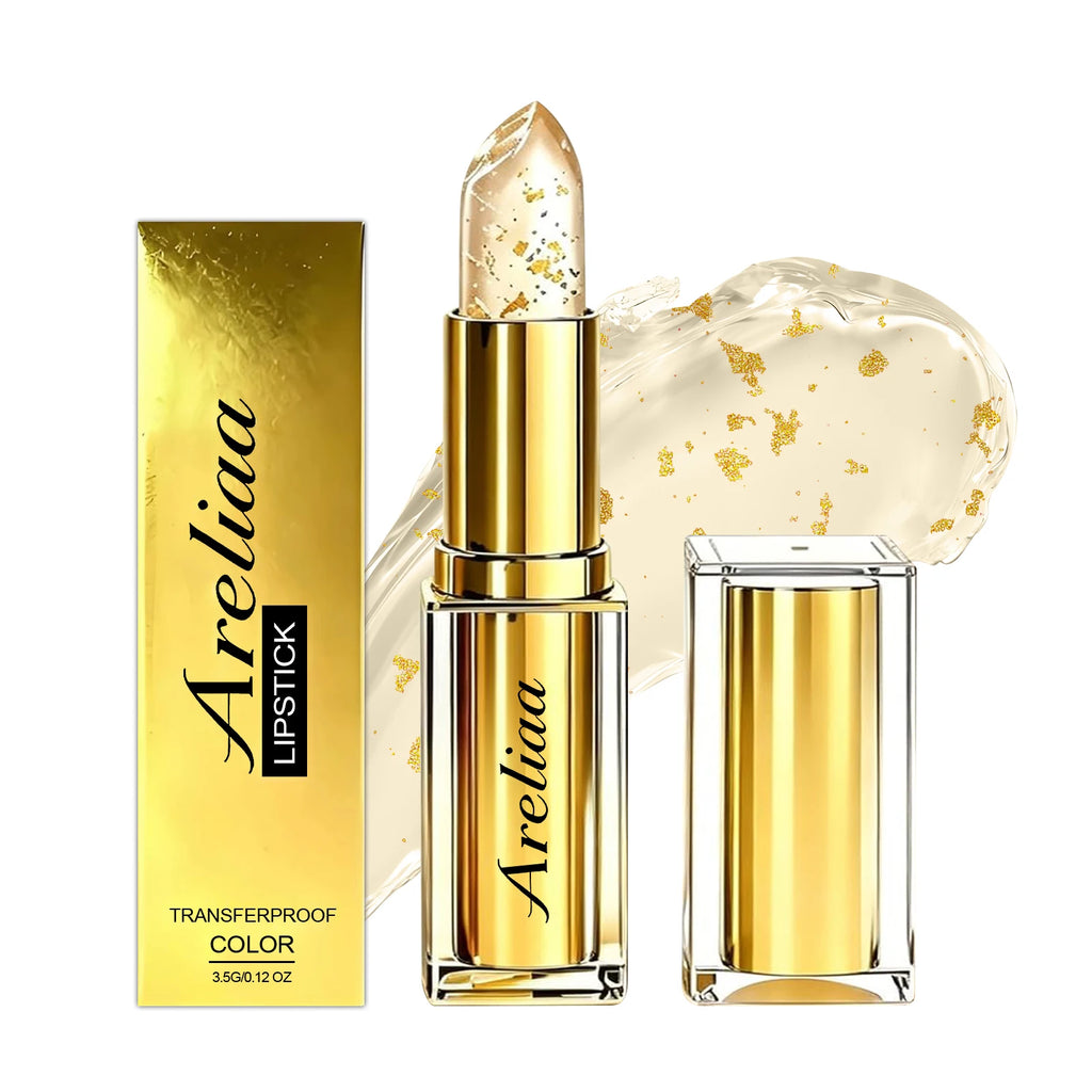 Gold Foil pH Color Changing Lip Balm | Moisturizing Lip Gloss Color Changing Lip Gloss Zpaxo 1pc Boxed