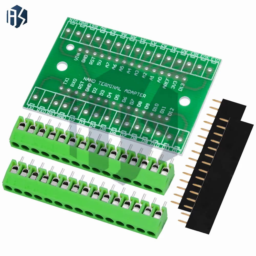 1PCS NANO V3.0 3.0 Controller Terminal Adapter Expansion Board NANO IO Shield Simple Extension Plate For Arduino AVR ATMEGA328P Zpaxo