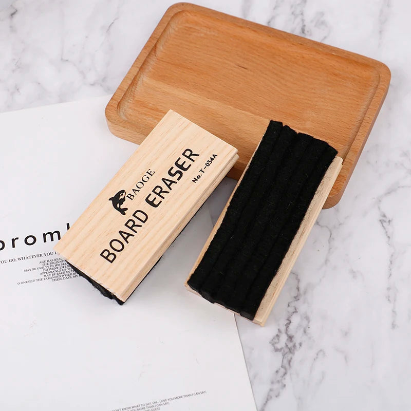 Large Board Eraser Board Cleaner Blackboard Wool Felt Eraser Wooden Chalkboard Duster Classroom Cleaner Kit Zpaxo