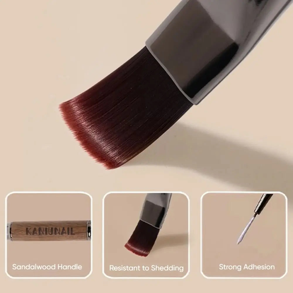 Durable Sandalwood Pole Nail Art Brush Dual-ended Professional Liner Zpaxo