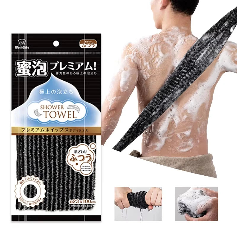 2026 Hot Sale！Nylon Exfoliating Bath Brush Soft Shower Scrubber for Back And Body - Bathroom Shower Sponge Accessory Zpaxo