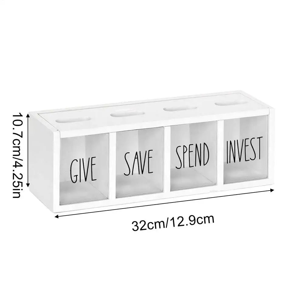 Kids Money Bank Wooden Magnetic Suction Storage Funny Cash Box