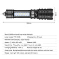 ESMARTER 800-Lumen Rechargeable LED Flashlight – COB Warning