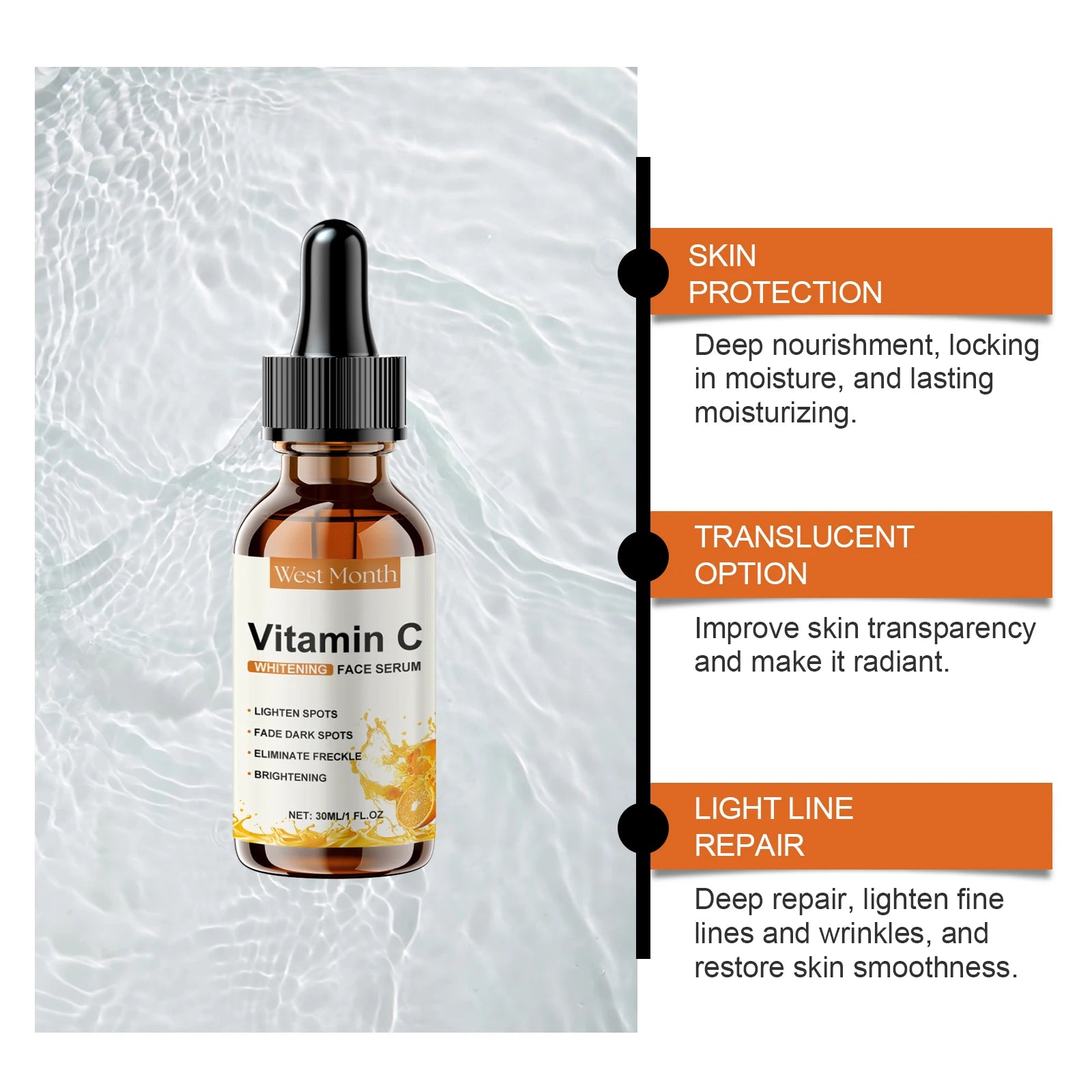 Vitamin C Serum – Dark Spot Remover & Brightening Facial Essence Brightening Face Serum Zpaxo